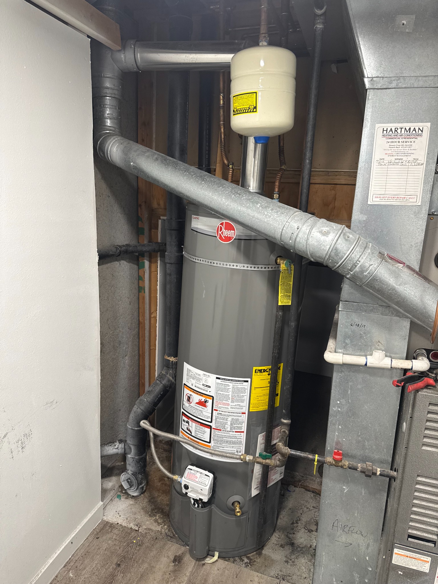 Water softener installation with filtration
