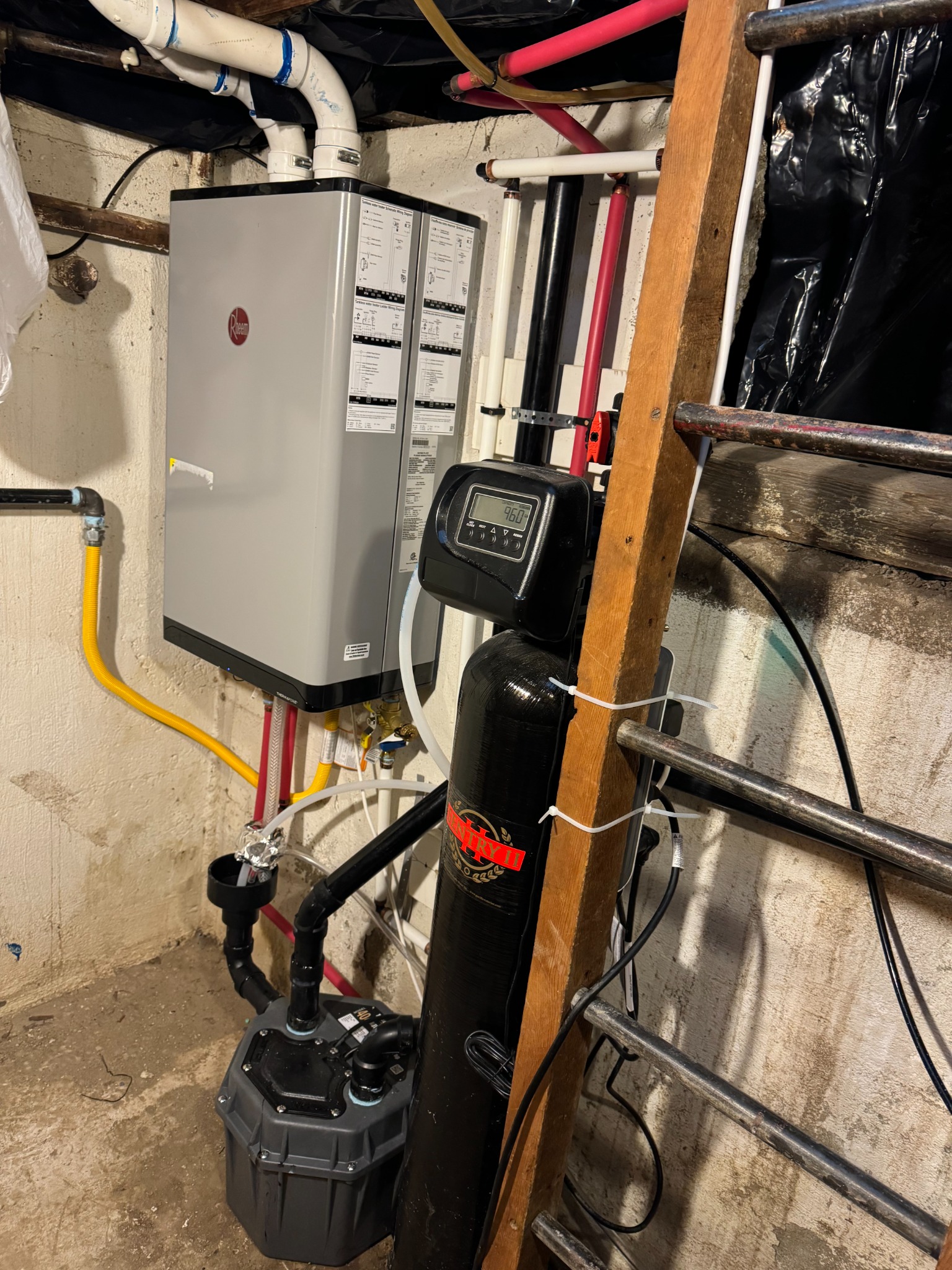Water heater near HVAC ducting